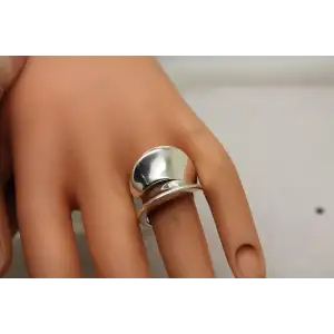 Rare GEORG JENSEN .925 S.S. #93 NANNA DITZEL design ring size 6