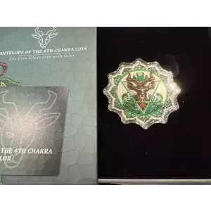 Pamp 2022 2oz .999 Fine Silver Solomon Islands Antelope of The 4th Chakra Coin (4)