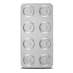 10 oz .999 Fine Silver Bar Lego Building Block Stacker