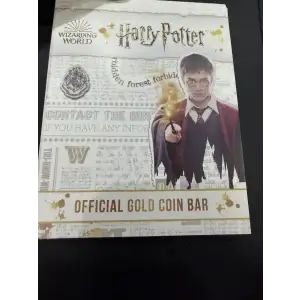 2020 Cook Island 1/2 gram 0.5g gold Harry Potter Ingot bar Nimbus (2)