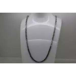 .925 Sterling Silver BYZANTINE CHAIN Necklace 32
