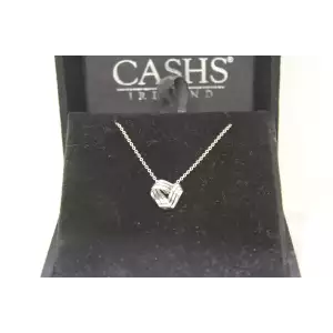 NIB IRELAND .925 Sterling Silver MOBIUS INFINITY necklace 18