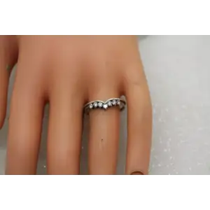 .925 S.S. DIAMONIQUE CZ RING ENHANCER size 8.25