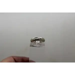 Signed RJ .925 S.S. ETCHED SISTER BAND ring size 6