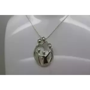 VTG. CAROLYN POLLACK .925 S.S. FAMILY of 5 pendant necklace 18