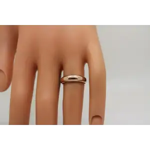 MILOR Vermeil .925 S.S. TAPERED DOMED DESIGN BAND ring size 7
