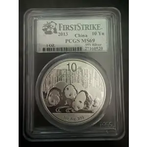 2013 10 Yn Panda Silver First Strike