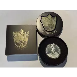 7 Wonders of the World 1 oz .999 Fine Silver Round Colossus of Rhodes 1 Drachma