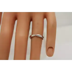 TIFFANY & CO PT 950 HARMOND wedding BAND RING ENHANCER size 4