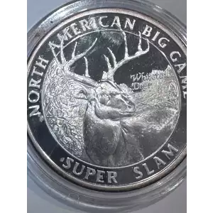 North American Hunting Club Big Game Grand Slam 1 oz 999 Fine Silver Round Whitetail Deer