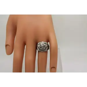 .925 S.S.  1940'S HONORABLE DISCHARGE RUPTURED DUCK VET ring 8.25