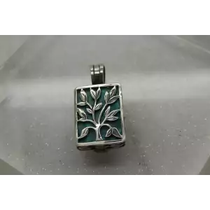 SILPADA .925 S.S. LIVE LAUGH LOVE interchangeable TURQUOISE pendant