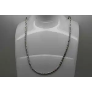 Vtg. .925 S.S. 2.6mm WHEAT CHAIN HOOK CLOSURE necklace 23