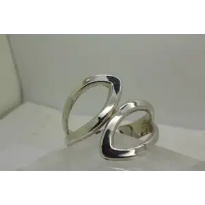 Vtg. MEXICO .925 S.S. OPEN WORK LEAF DESIGN HINGED bangle 55g
