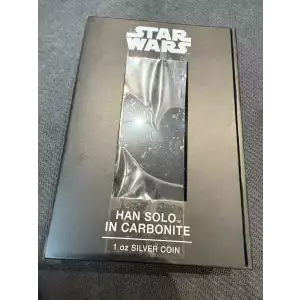 1 oz Pure Silver Coin - Han Solo™ in Carbonite – Mintage: 5,000 (2022) (2)
