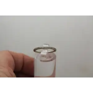 10k W.G. .14ctw DIAMOND ANNIVERSARY BAND ring size 4.75 #