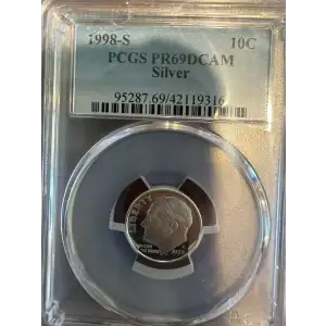 1998-S 10C Silver, DCAM