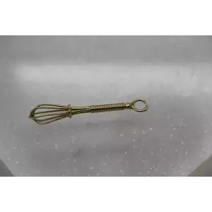 MARLA AARON 14k Yellow Gold WHISK CHARM 1 1/2