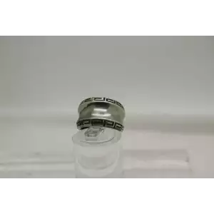 KABANA .925 S.S. CONCAVE GREEK KEY BAND ring size 5