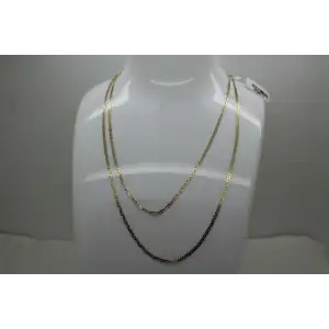 NWT ITALY gold over .925 S.S. MARINER LINK CHAIN necklace 30