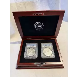 2021 PCGS MS 70 Silver Eagle Type 1 & 2 First Last Production Set in Case (4)