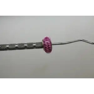 CHAMILIA .925 S.S. FUCHSIA DREAM MURANO GLASS BEAD charm