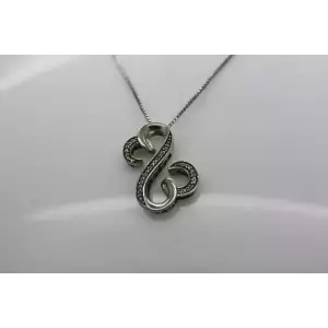 JANE SEYMOUR JWBR .925 S.S. OPEN HEART DIAMONDS necklace 18