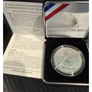 2024 1$ Greatest Generation Commemorative Coin