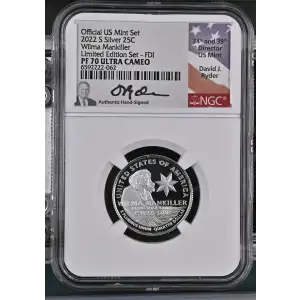 2022 S Wilma Mankiller Limited Edition Set - FDI Official US Mint Set ULTRA CAMEO (2)