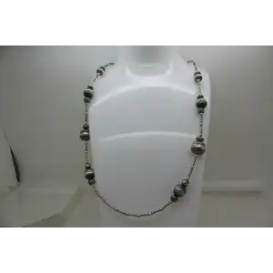 AMERICAN WEST CAROLYN POLLACK .925 S.S. SILVER BEADED necklace 24