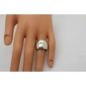 SILPADA .925 S.S. WIDE CUFF CIGAR BAND ring size 7 #