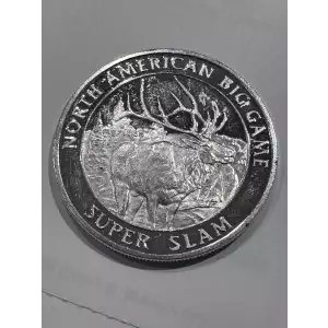 North American Hunting Club Big Game Grand Slam 1 oz 999 Fine Silver Round American Elk