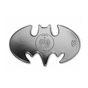 2024 Samoa 1 oz Silver DC Comics Batman Batarang Shaped Coin 