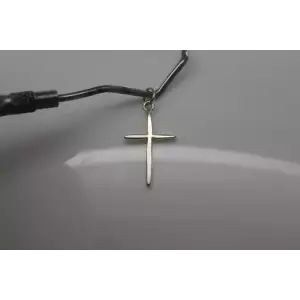 .925 Sterling Silver THIN SIMPLE RELIGIOUS CROSS pendant