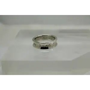 1837 TIFFANY & CO .925 S.S. 1997 CONCAVE BAND ring size 8.75 #