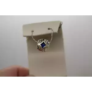Authentic CHAMILIA .925 S.S. OPEN WORK BLUE INTERIOR BEAD charm