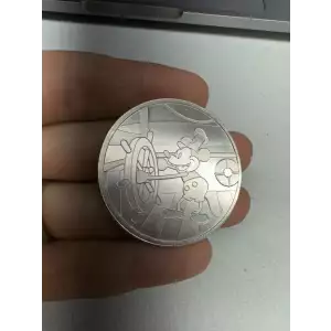 1 oz 999 Fine Silver Round Mickey Mouse Steamboat Willie