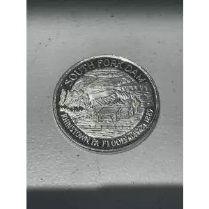 1 oz .999 Fine Silver Round South Fork Dam Johnstown, PA Flood Unknown Plot 1889