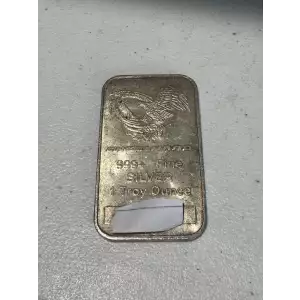 1 oz .999 Fine Silver Bar Engelhard Eagle Flag (2)