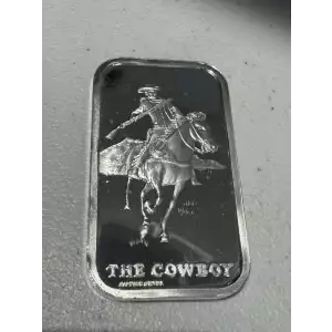 The Lincoln Mint 1 oz .999 Fine Silver Bar The Cowboy
