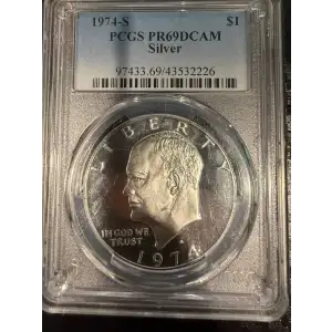1974-S $1 Silver, DCAM
