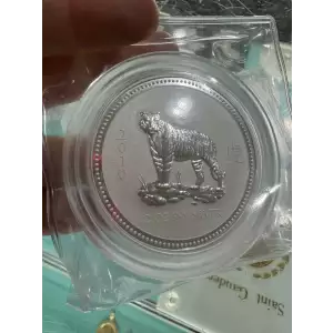 2010 Australia $2 Tiger 2 oz 999 Fine Silver Coin