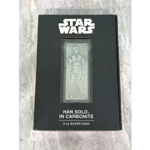 New Zealand Mint $10 2022 3 oz Pure Silver Coin - Han Solo™ in Carbonite