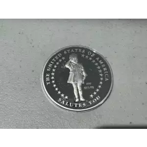 1960-1999 1 oz .999 Fine Silver Round JFK John F Kennedy America Salutes You