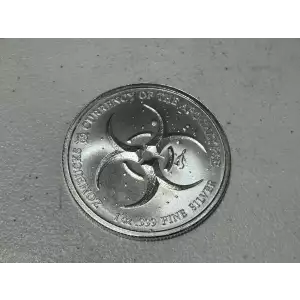1 oz .999 Fine Silver Round Apocalypse Zombucks The Feast
