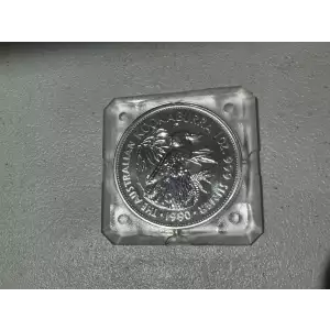 1990 Australian Kookaburra 1 oz .999 Fine Silver $5 Dollar Coin