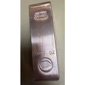 100 oz 999 Fine Generic Copper Bar