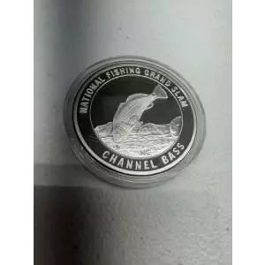 National Fishing Grand Slam 1 oz 999 Fine Silver Round North American Fishing Club Channel Bass