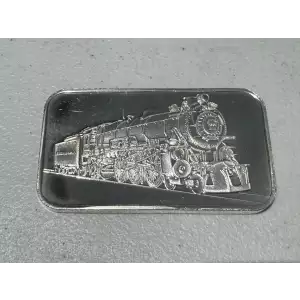 1 oz .999 Fine Silver Bar Pennsylvania K-4 Locomotive Horseshoe Curve