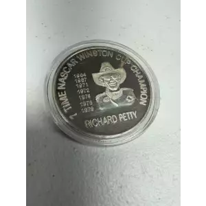 Richard Petty NASCAR 1 oz 999 Fine Silver Round 7 Time Winston Cup Champion